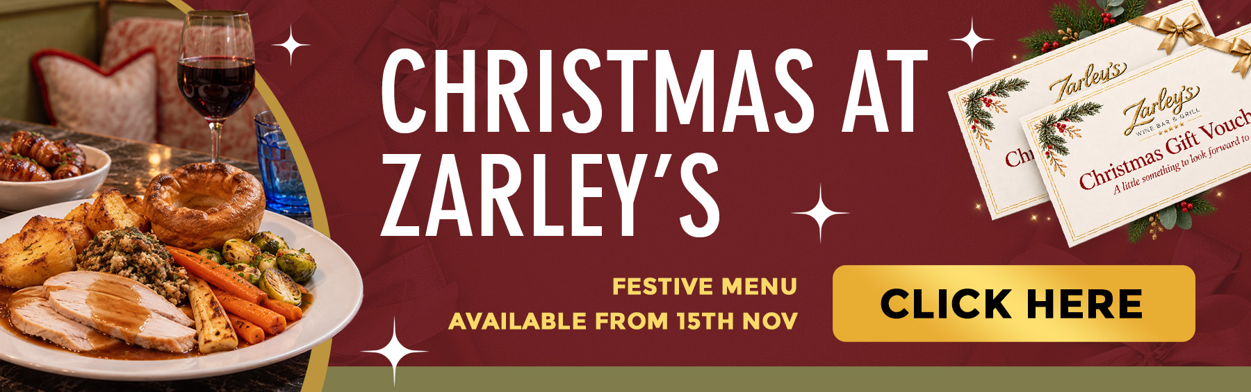 Zarleys Xmas Offer Banner
